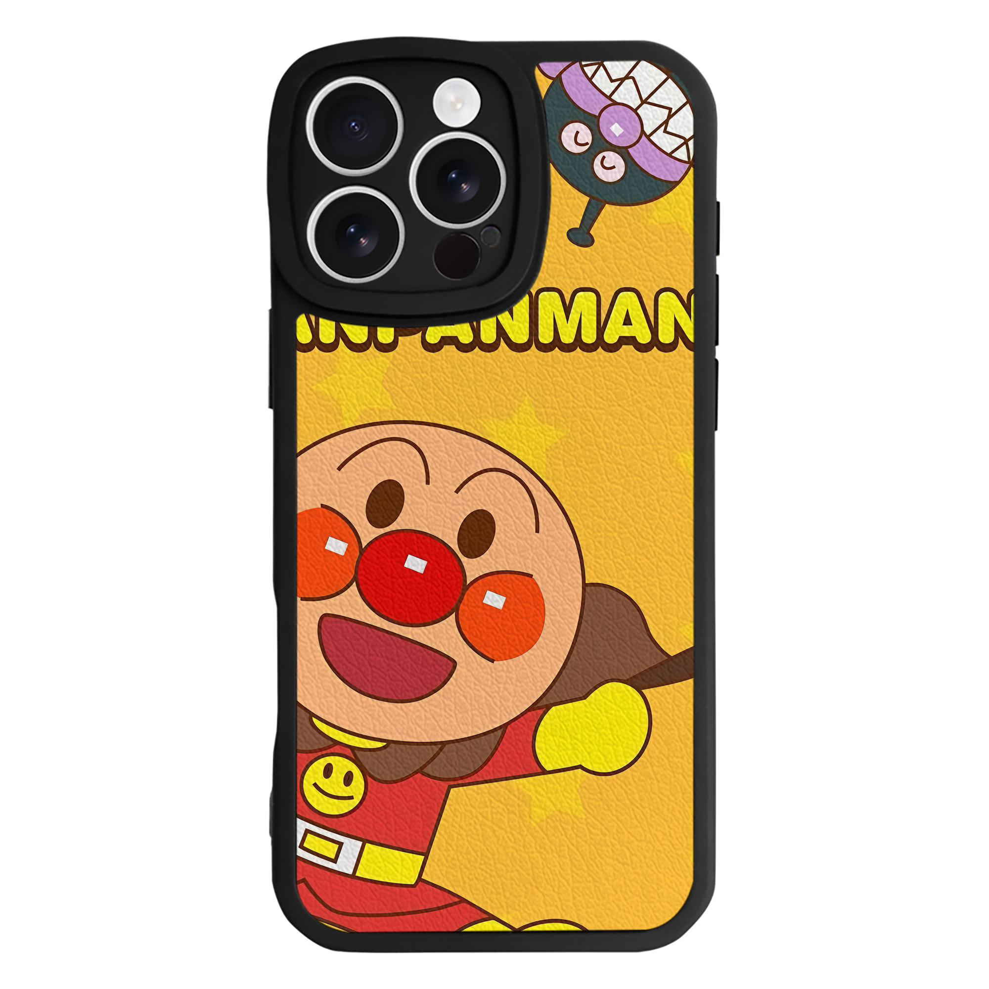 （画像用） アンパンマン Anpanman 【iPhone 16シリーズ対応】シリコンスマホケース（レザー調） 材質：シリコン